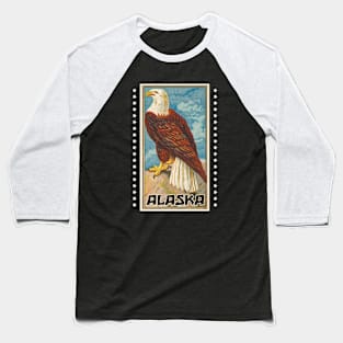 Alaska - Bald Eagle Baseball T-Shirt